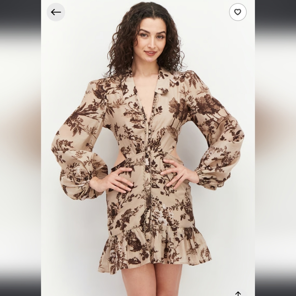 Asos Design Cut Out Mini Dress